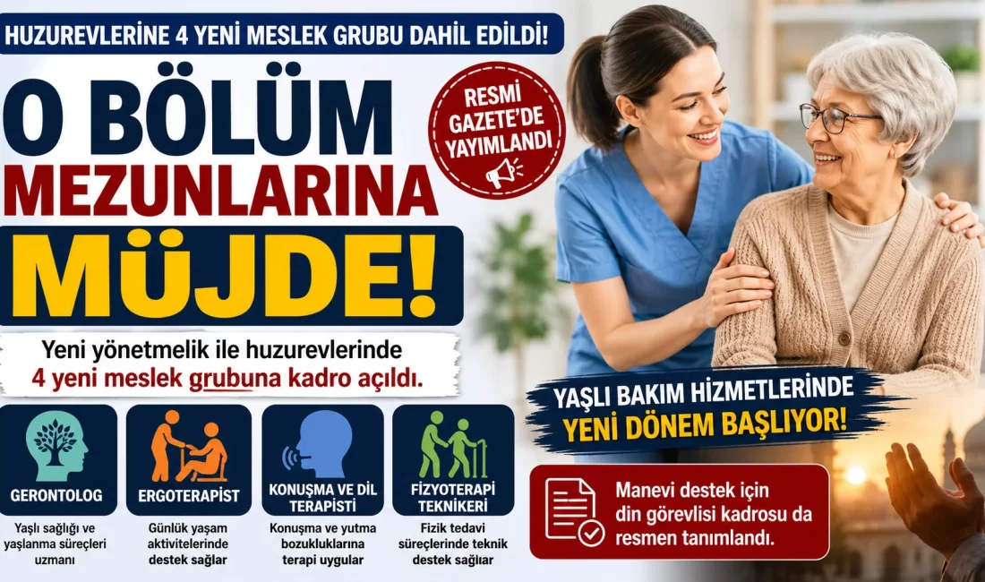 Aile ve Sosyal Hizmetler Bakanlığı’nın yeni huzurevi yönetmeliği Resmi Gazete’de