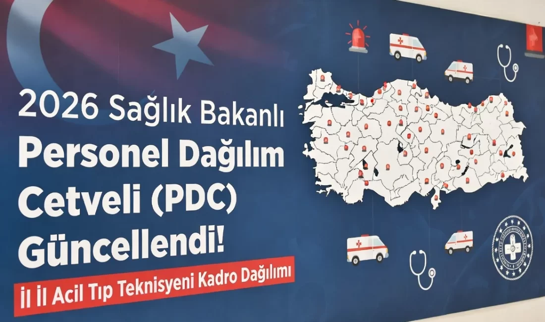 Sağlık Bakanlığı tarafından yayımlanan 2026 Personel Dağılım Cetveli (PDC) kapsamında