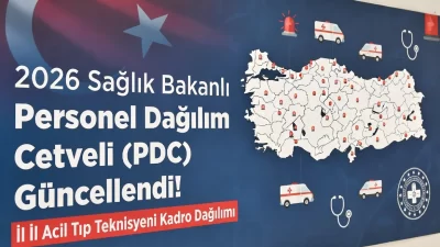 Sağlık Bakanlığı tarafından yayımlanan 2026 Personel Dağılım Cetveli (PDC) kapsamında