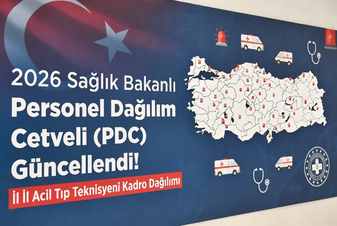 Sağlık Bakanlığı tarafından yayımlanan 2026 Personel Dağılım Cetveli (PDC) kapsamında