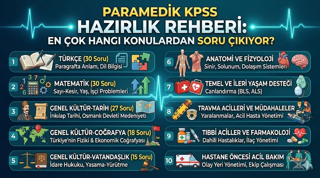 Paramedik KPSS Hazırlık Rehberi: En Çok Hangi Konulardan Soru Çıkıyor?
Ön