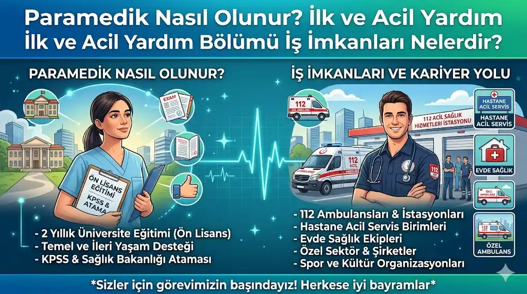 Paramedik Nasıl Olunur?
Geleceğin Hayat Kurtaran Mesleği: İlk ve Acil Yardım