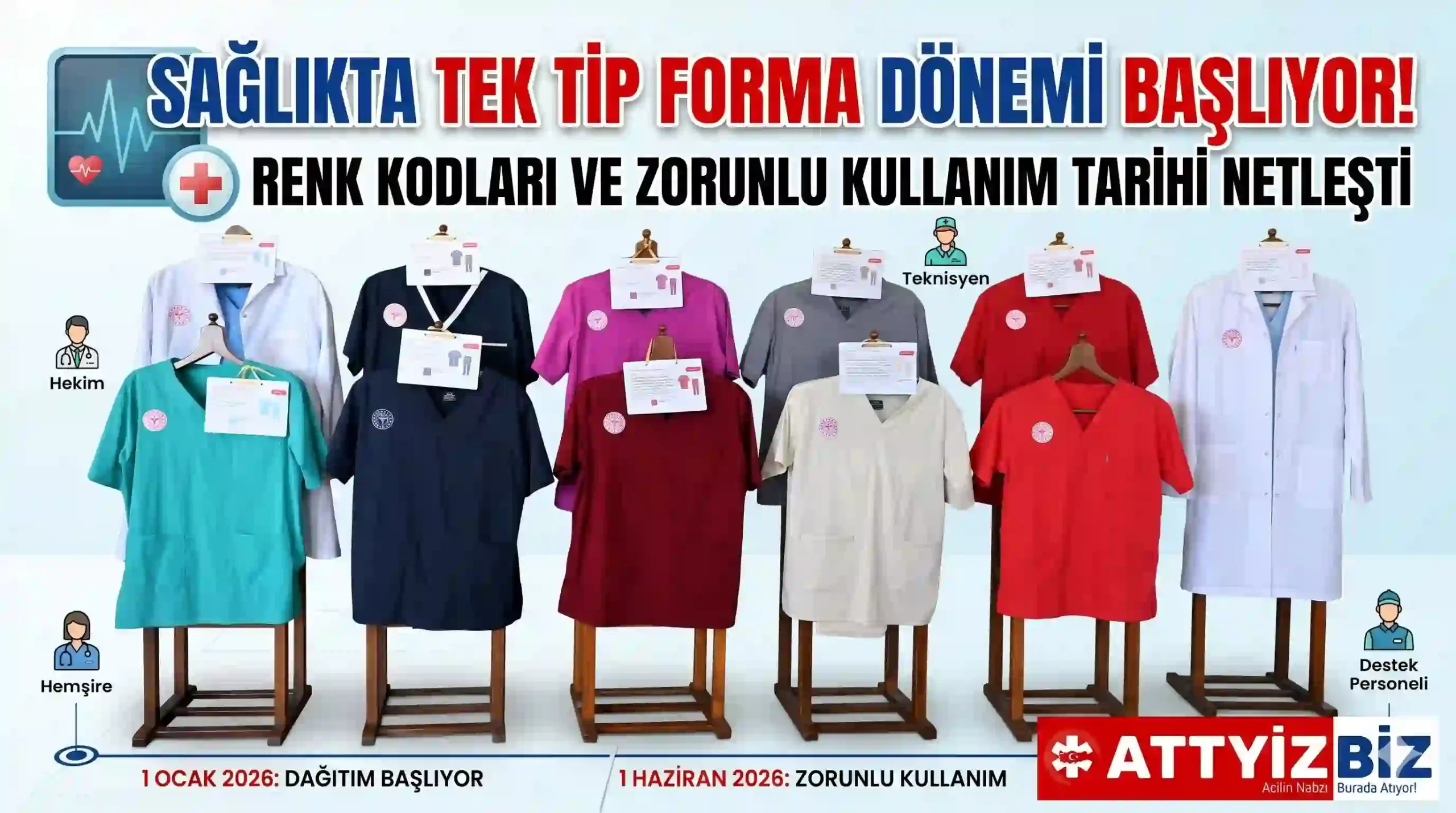 Sağlık Bakanlığı tarafından güncellenen "Kurumsal Kimlik Kılavuzu" kapsamında, sağlık çalışanlarının