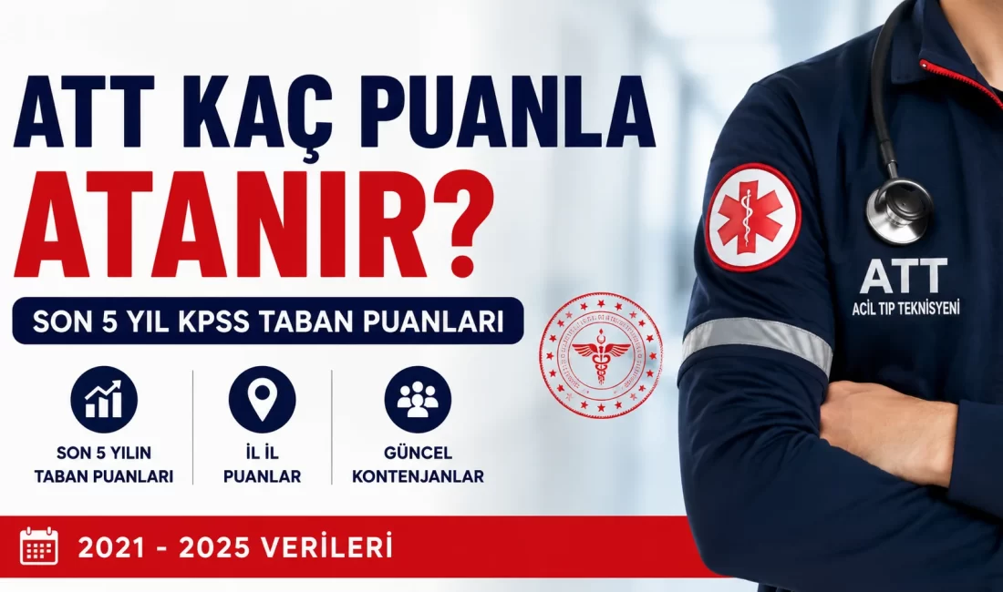 ATT Kaç Puanla Atanır? Son 5 Yıl KPSS Taban Puanları ATT Kaç Puanla Atanır?
ATT KPSS taban puanları belli oldu. Son