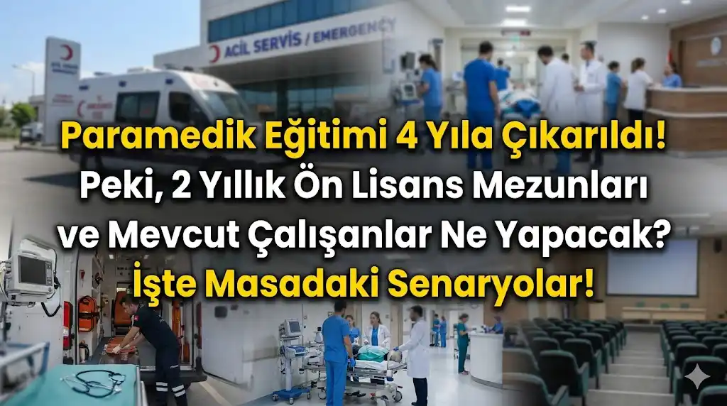İlk ve Acil Yardım (Paramedik) bölümünün 4 yıllık lisans programına