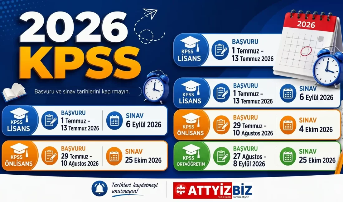 2026 KPSS Sınavı Ne Zaman, Sonuçlar Ne Zaman Açıklanacak? 2026 KPSS Sınavı Ne Zaman?
Ölçme, Seçme ve Yerleştirme Merkezi (ÖSYM),