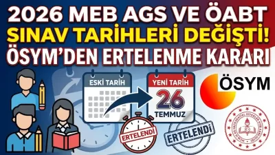Sınavlar 2 Hafta Sonraya Ertelendi ÖSYM’nin daha önce kamuoyuna ilan