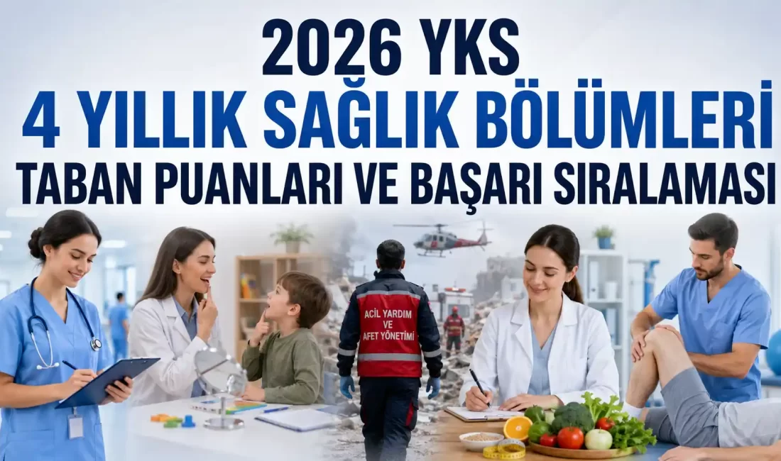 2026 YKS 4 Yıllık Sağlık Bölümleri Taban Puanları ve Başarı Sıralaması 2026 YKS 4 Yıllık Sağlık Bölümleri Taban Puanları ve Başarı