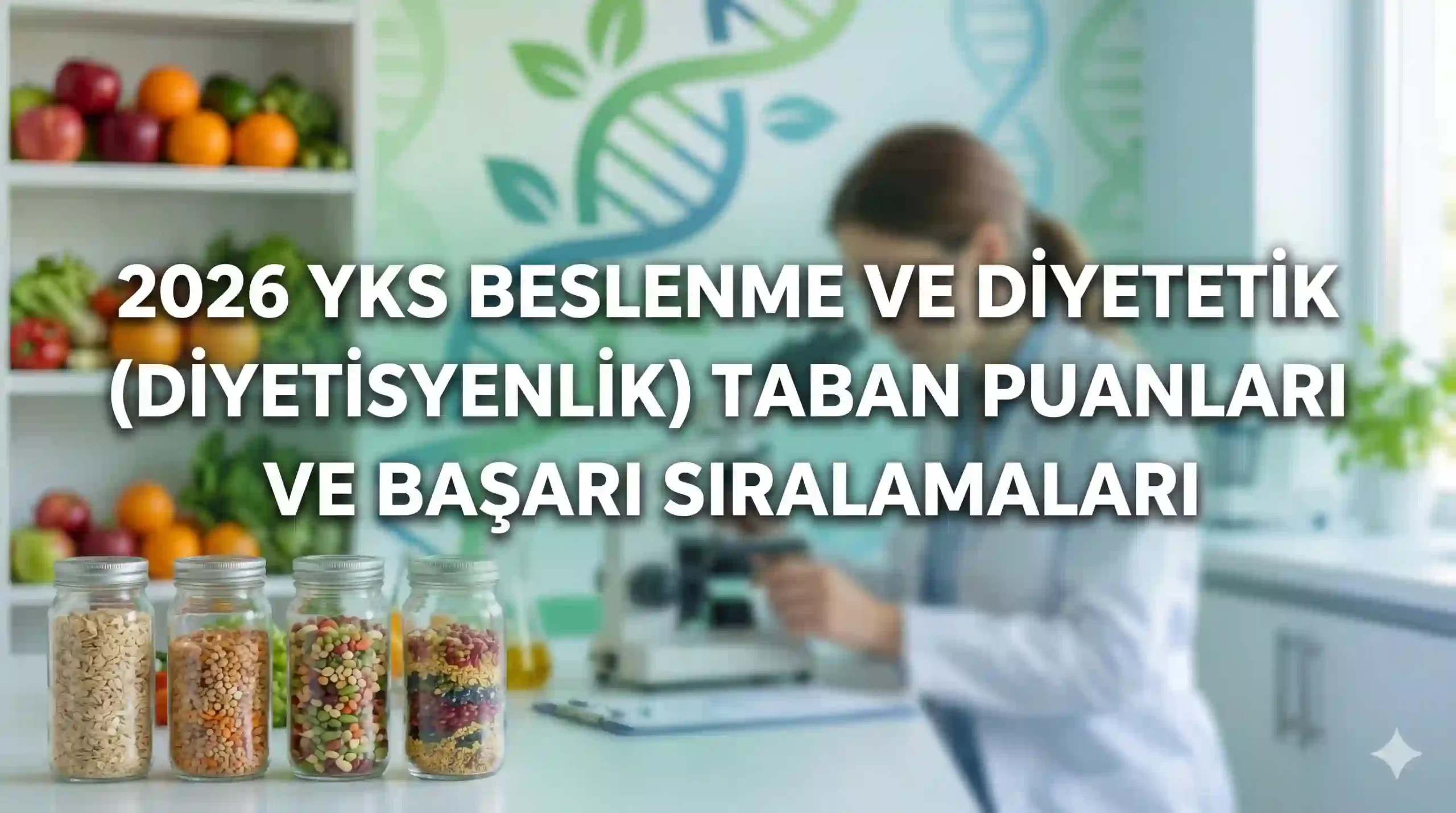 2026 YKS Beslenme ve Diyetetik (Diyetisyenlik) Taban Puanları ve Başarı