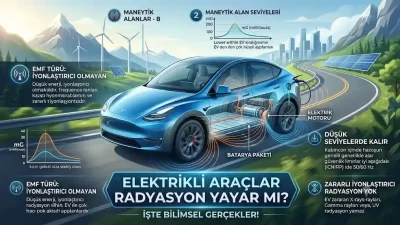 Elektrikli araçların yaydığı elektromanyetik alanlar (EMF) radyasyon riski taşır mı?