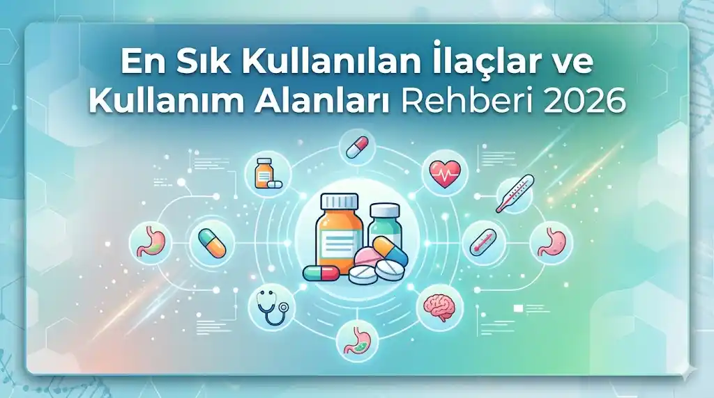 En Sık Kullanılan İlaçlar ve Kullanım Alanları Rehberi 2026 Sağlık okuryazarlığını artıracak dev ilaç rehberi yayımlandı. Ağrı kesiciler, antibiyotikler,