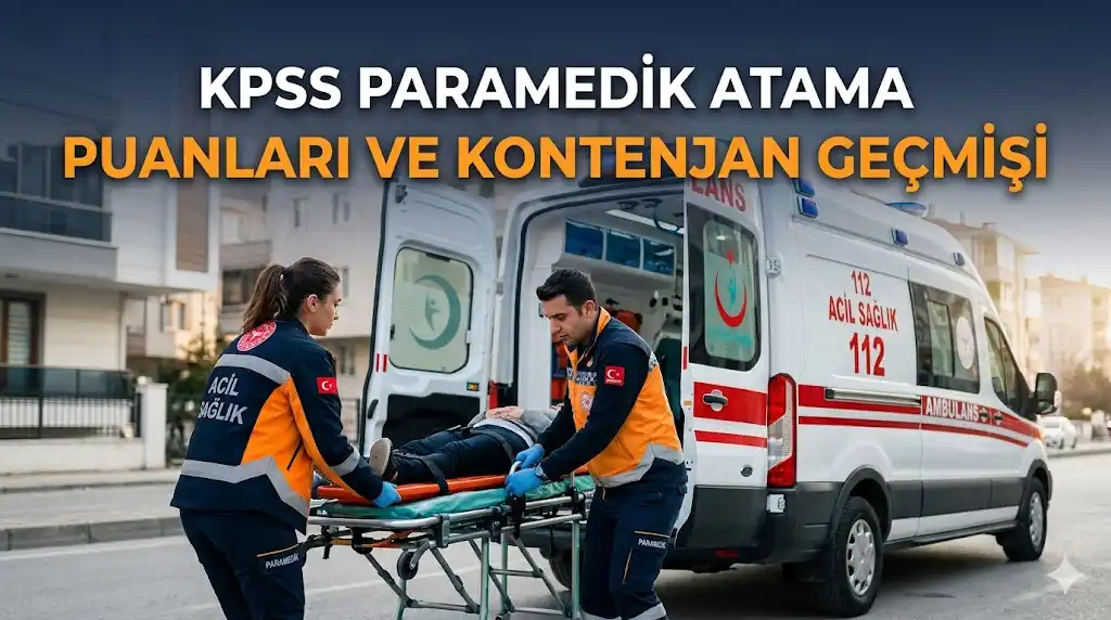 KPSS Paramedik Atama Puanları
Sağlık Bakanlığı İlk ve Acil Yardım (Paramedik)