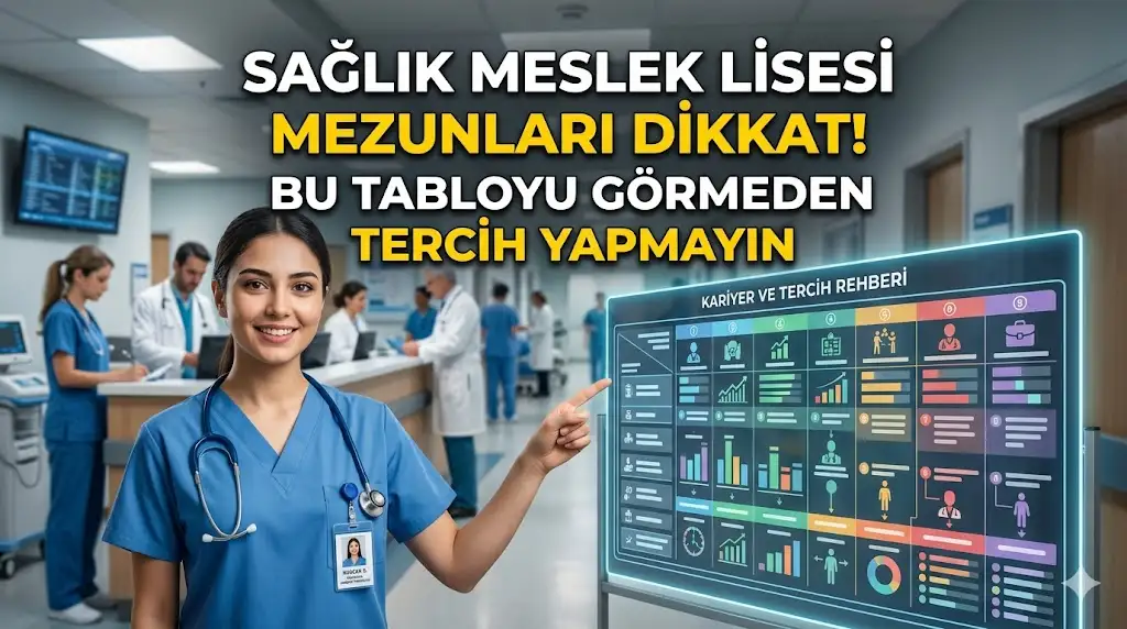 Sağlık Meslek Lisesi Mezunları Dikkat! Bu Tabloyu Görmeden Tercih Yapmayın Sağlık Meslek Lisesi mezunları için son 8 yılın KPSS atama