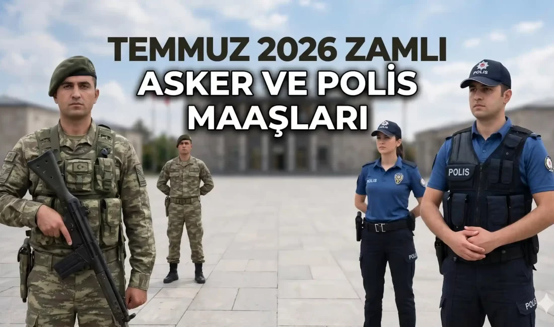 Temmuz 2026 Zamlı Asker ve Polis Maaşları Temmuz 2026 Zamlı Asker ve Polis Maaşları:
Temmuz 2026 dönemi için