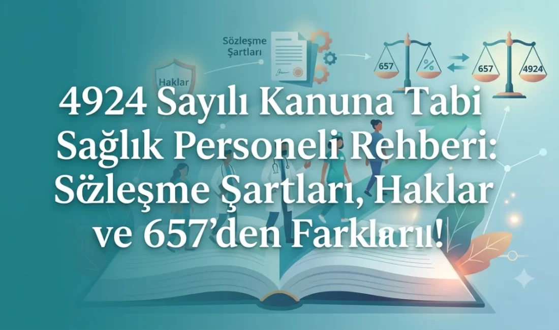 4924 Sayılı Kanuna Tabi Sağlık Personeli Rehberi: Sözleşme Şartları, Haklar ve 657’den Farkları! Sağlık Bakanlığı bünyesinde görev yapan personelin en çok merak ettiği