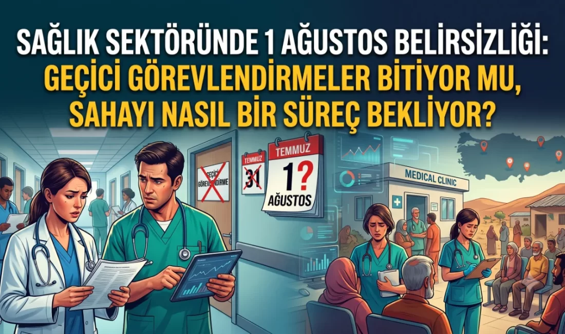 Sağlık Sektöründe 1 Ağustos Belirsizliği: Geçici Görevlendirmeler Bitiyor mu, Sahayı Nasıl Bir Süreç Bekliyor? Sağlık Bakanlığı'nın illere gönderdiği resmi yazıda geçici görevlendirmelerin en fazla