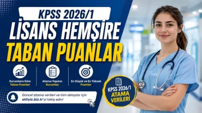 ÖSYM tarafından ilan edilen KPSS-2026/1 Merkezi Yerleştirme sonuçlarının ardından lisans