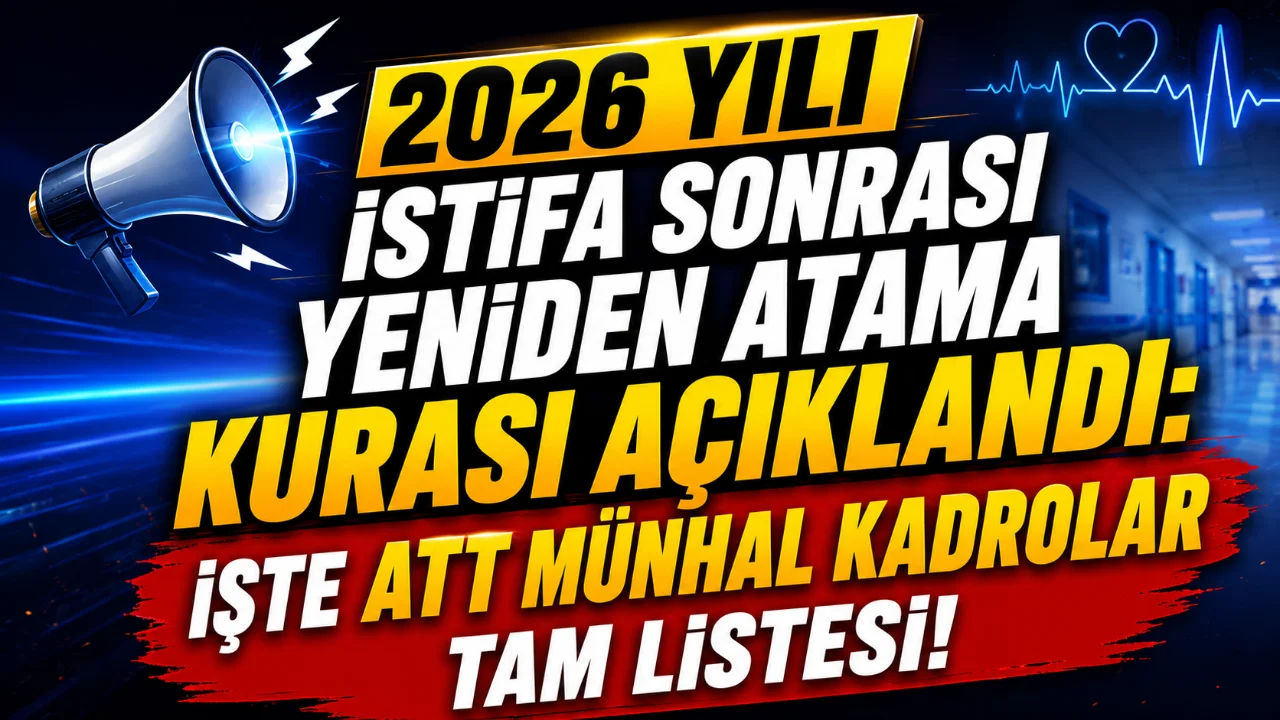 Sağlık Bakanlığı, 2026 Yılı İstifa Sonrası Yeniden (Açıktan) Atama Kurası