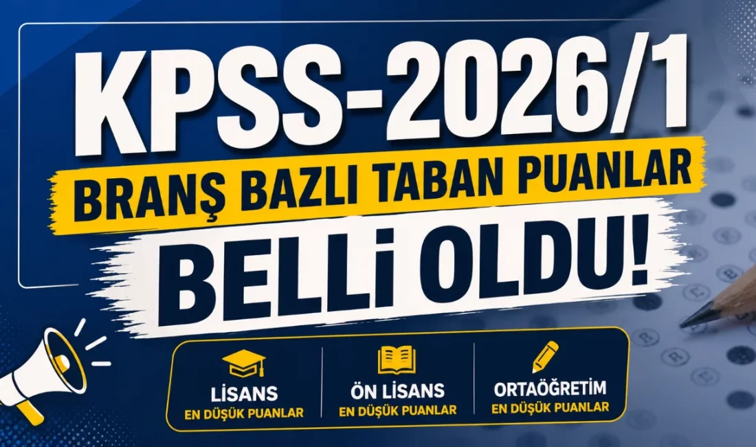ÖSYM tarafından açıklanan KPSS-2026/1 Merkezi Yerleştirme sonuçlarının ardından öğrenim durumlarına