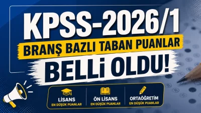 ÖSYM tarafından açıklanan KPSS-2026/1 Merkezi Yerleştirme sonuçlarının ardından öğrenim durumlarına