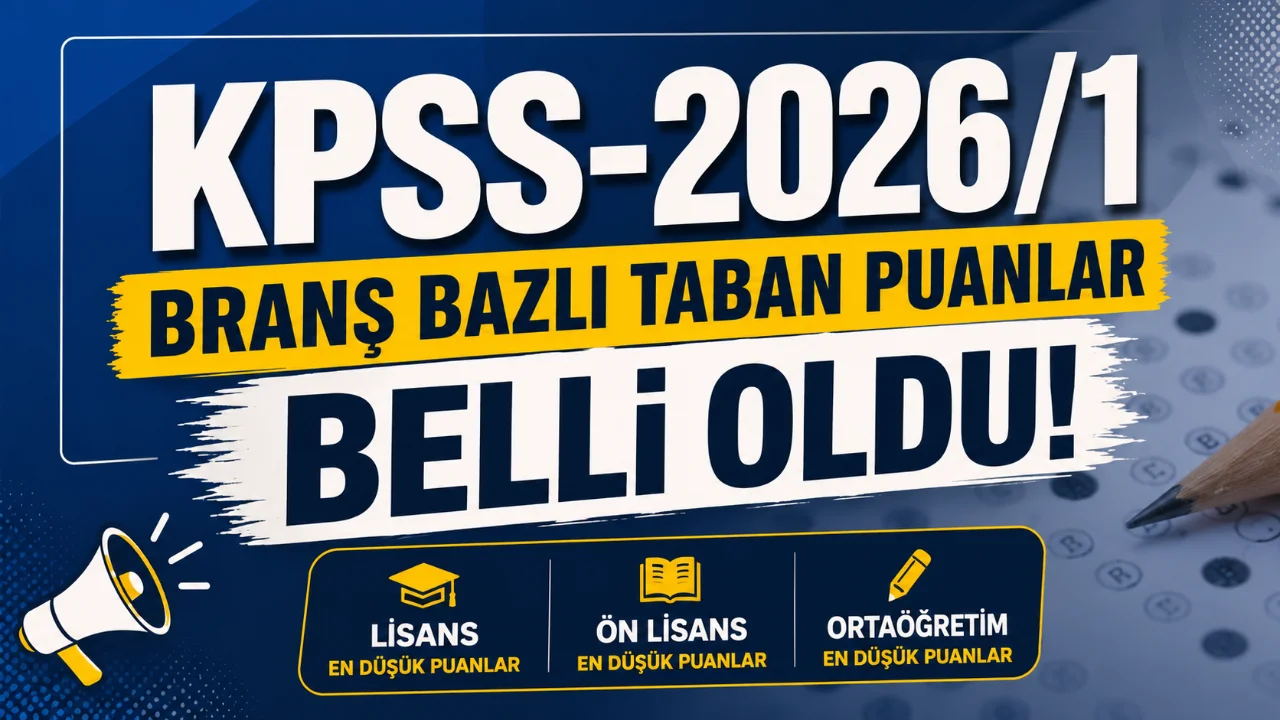ÖSYM tarafından açıklanan KPSS-2026/1 Merkezi Yerleştirme sonuçlarının ardından öğrenim durumlarına