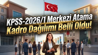 KPSS-2026/1 merkezi yerleştirmelerinde toplam 2.083 memur alımı yapılacak. Lise, ön