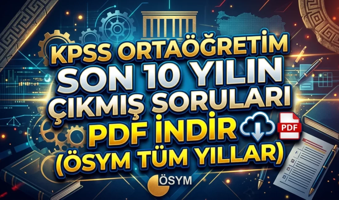 KPSS Ortaöğretim Son 10 Yılın Çıkmış Soruları PDF İndir (ÖSYM Tüm Yıllar) ÖSYM tarafından iki yılda bir gerçekleştirilen KPSS Ortaöğretim (Lise) sınavı