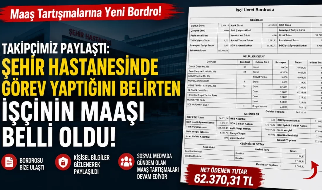 Sağlık Bakanlığı sürekli işçilerinin maaşlarına ilişkin sosyal medyada devam eden