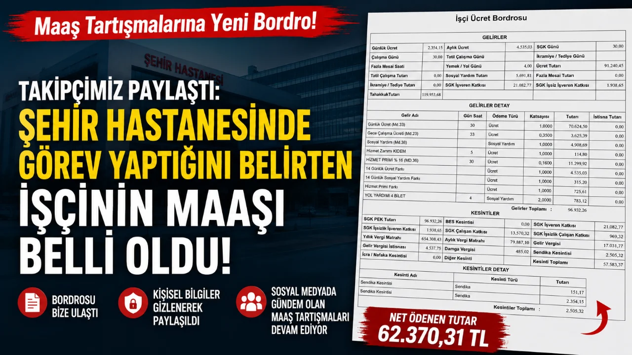 Sağlık Bakanlığı sürekli işçilerinin maaşlarına ilişkin sosyal medyada devam eden