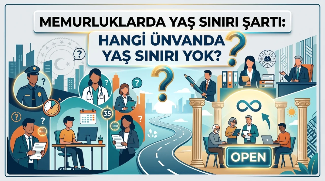 Kamu personeli adaylarının en çok merak ettiği memurluklarda yaş sınırı