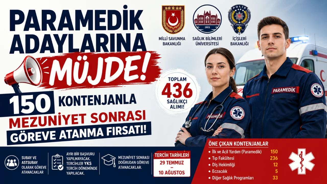 Paramedik ve Sağlık Bölümü Düşünenlere Müjde !
Sağlık Bilimleri Üniversitesi (SBÜ),