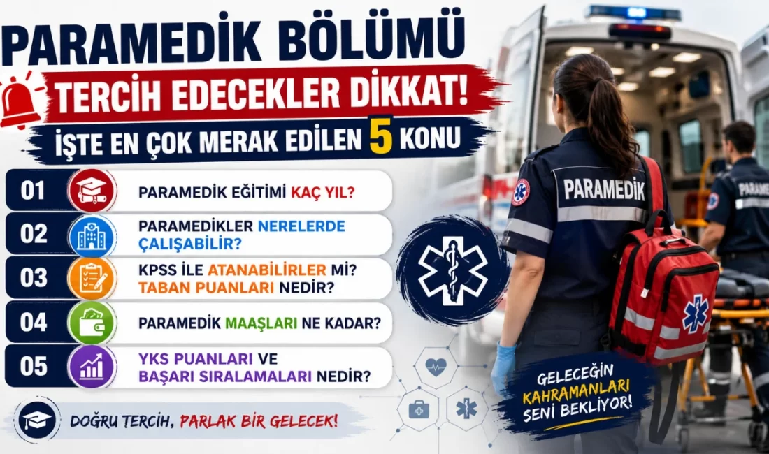 Sağlık sektörünün en dinamik ve kritik mesleklerinden Paramedik bölümü, 2026