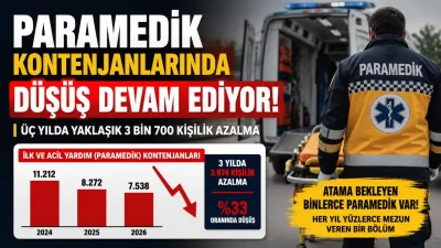 2026 YKS tercih kılavuzu, paramedik eğitiminde kontenjanların kademeli olarak azaltılmaya