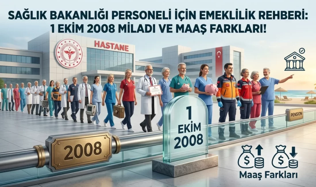 Sağlık Bakanlığı Personeli İçin Emeklilik Rehberi: 1 Ekim 2008 Miladı ve Maaş Farkları! Sağlık Bakanlığı bünyesinde görev yapan personelin emeklilik planlamasında hak kaybı