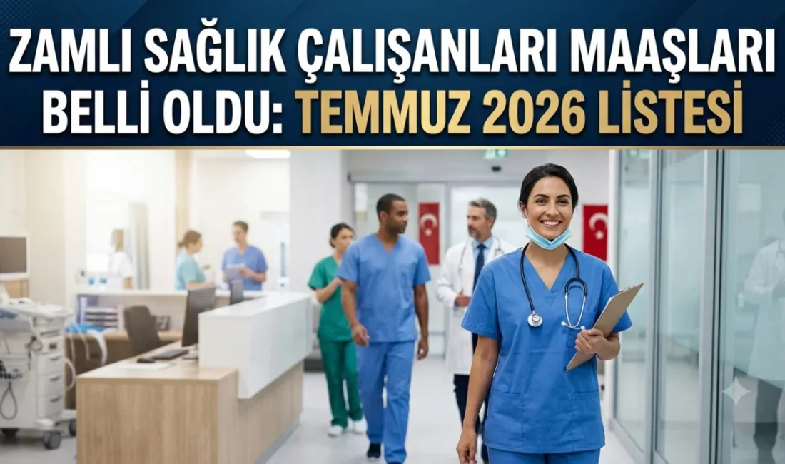 Zamlı Sağlık Çalışanları Maaşları Belli Oldu: Temmuz 2026 Listesi TÜİK verilerinin ardından sağlık personeline %13,52 zam yapıldı. İşte Uzman