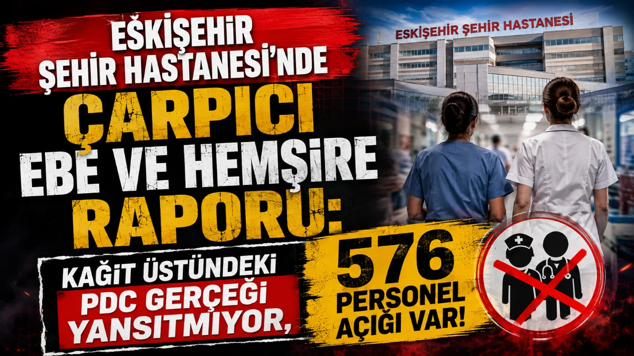 Sağlık-Sen Eskişehir Şubesi tarafından hazırlanan "Eskişehir Şehir Hastanesi Hemşire ve