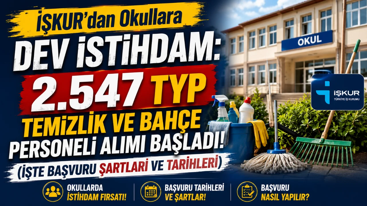 Diyarbakır genelindeki resmi okullarda görevlendirilmek üzere İŞKUR, İlçe Milli Eğitim