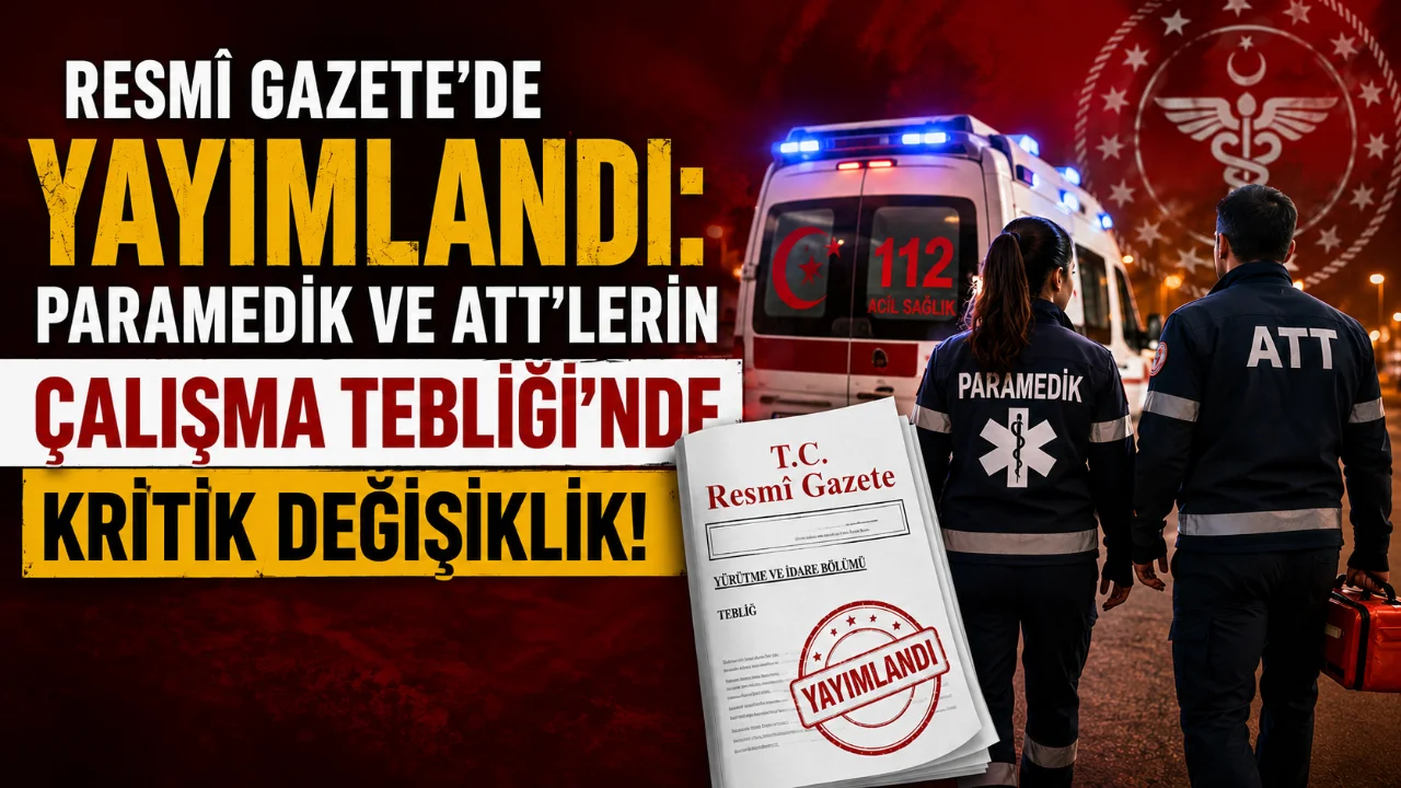 Sağlık Bakanlığı tarafından hazırlanan "Ambulans ve Acil Bakım Teknikerleri ile