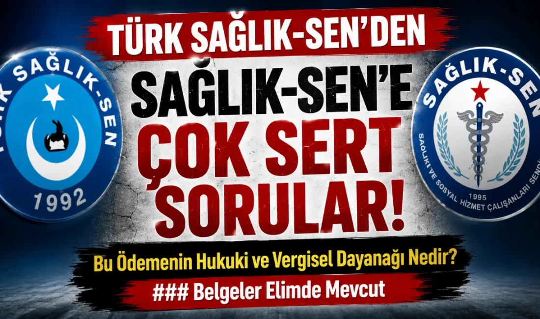 Türk Sağlık-Sen’den Sağlık-Sen’e Çok Sert Sorular! Türk Sağlık-Sen İstanbul 5 No'lu Şube Başkanı Murat Atalar, sosyal