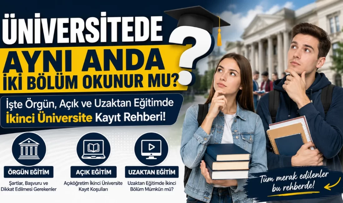 Üniversitede Aynı Anda İki Bölüm Okunur mu? YKS ve DGS yerleştirme sonuçlarının ardından üniversite öğrencilerinin en çok